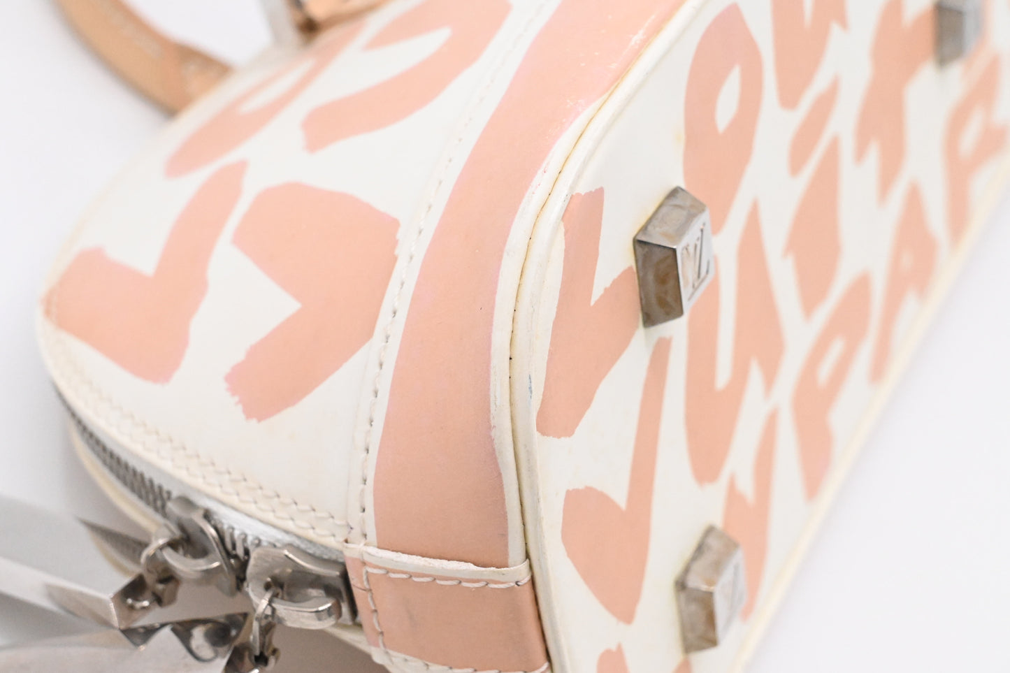Louis Vuitton x Stephen Sprouse Alma Horizontal in Beige Graffiti Glazed Leather