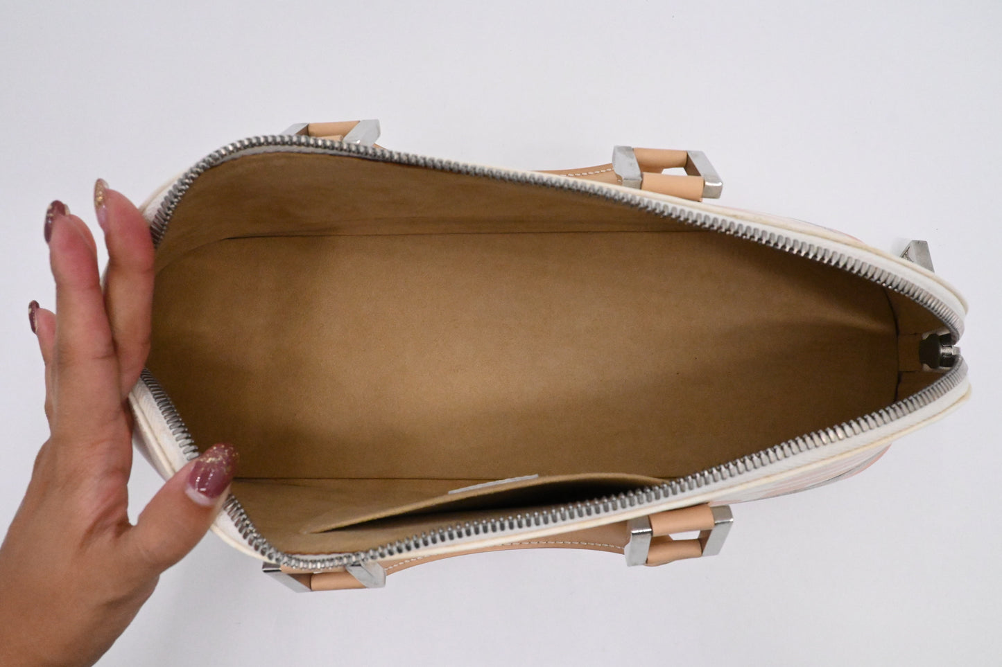 Louis Vuitton x Stephen Sprouse Alma Horizontal in Beige Graffiti Glazed Leather