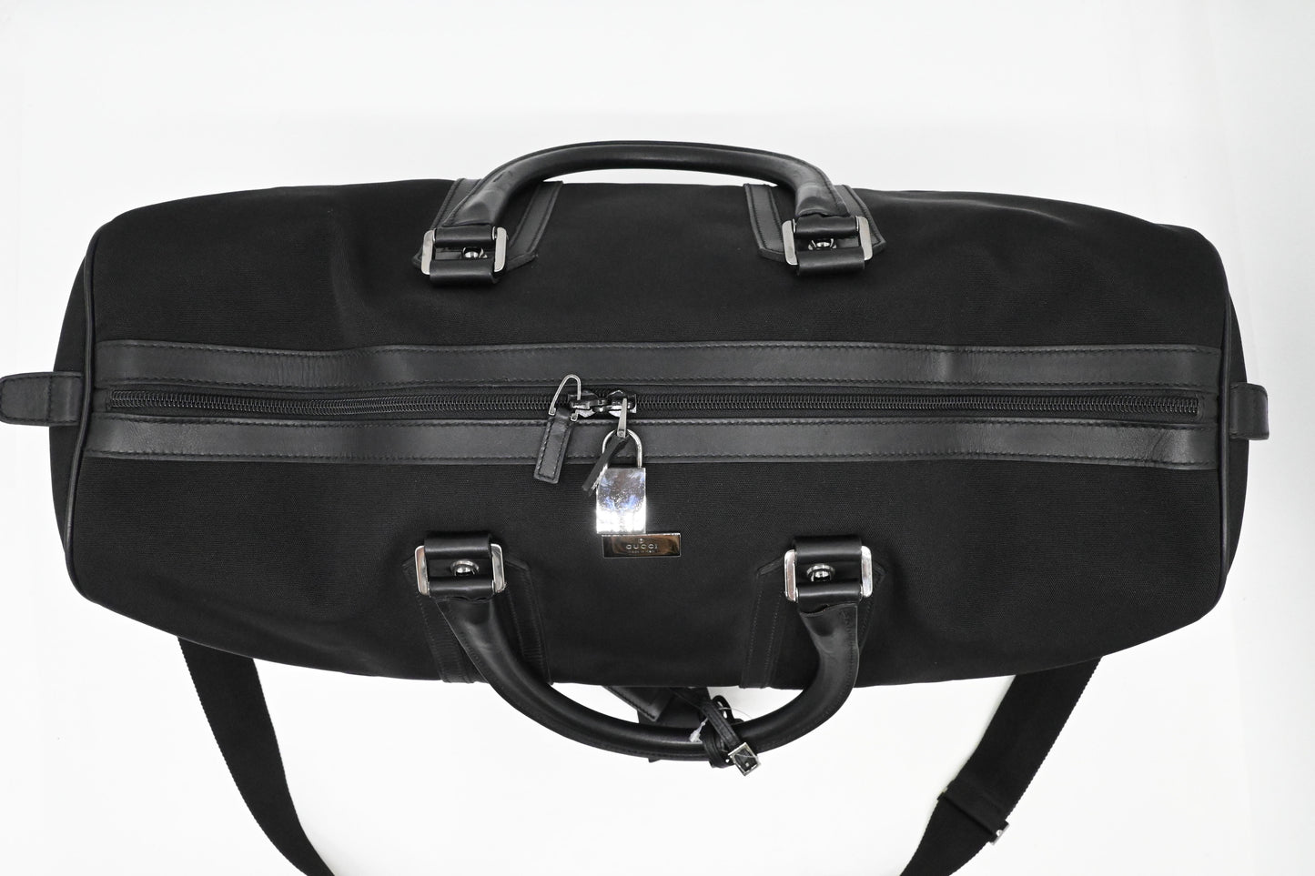 Gucci Duffle Bag in Black Canvas