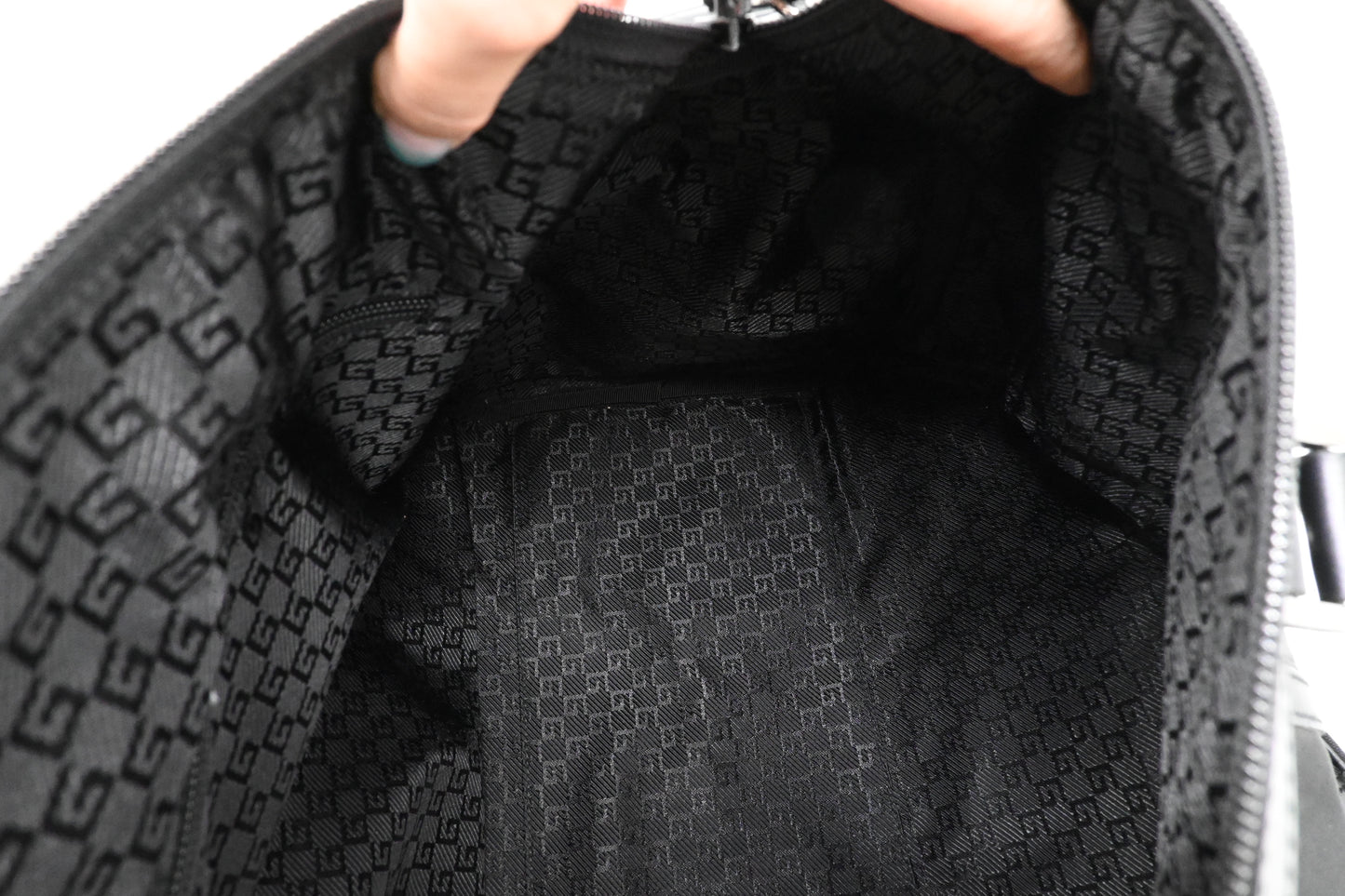 Gucci Duffle Bag in Black Canvas