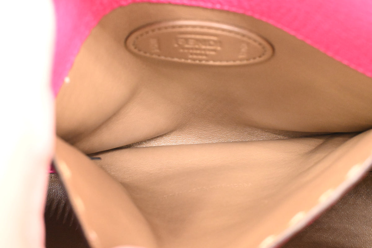 Fendi Medium Peekaboo Selleria in Pink Leather