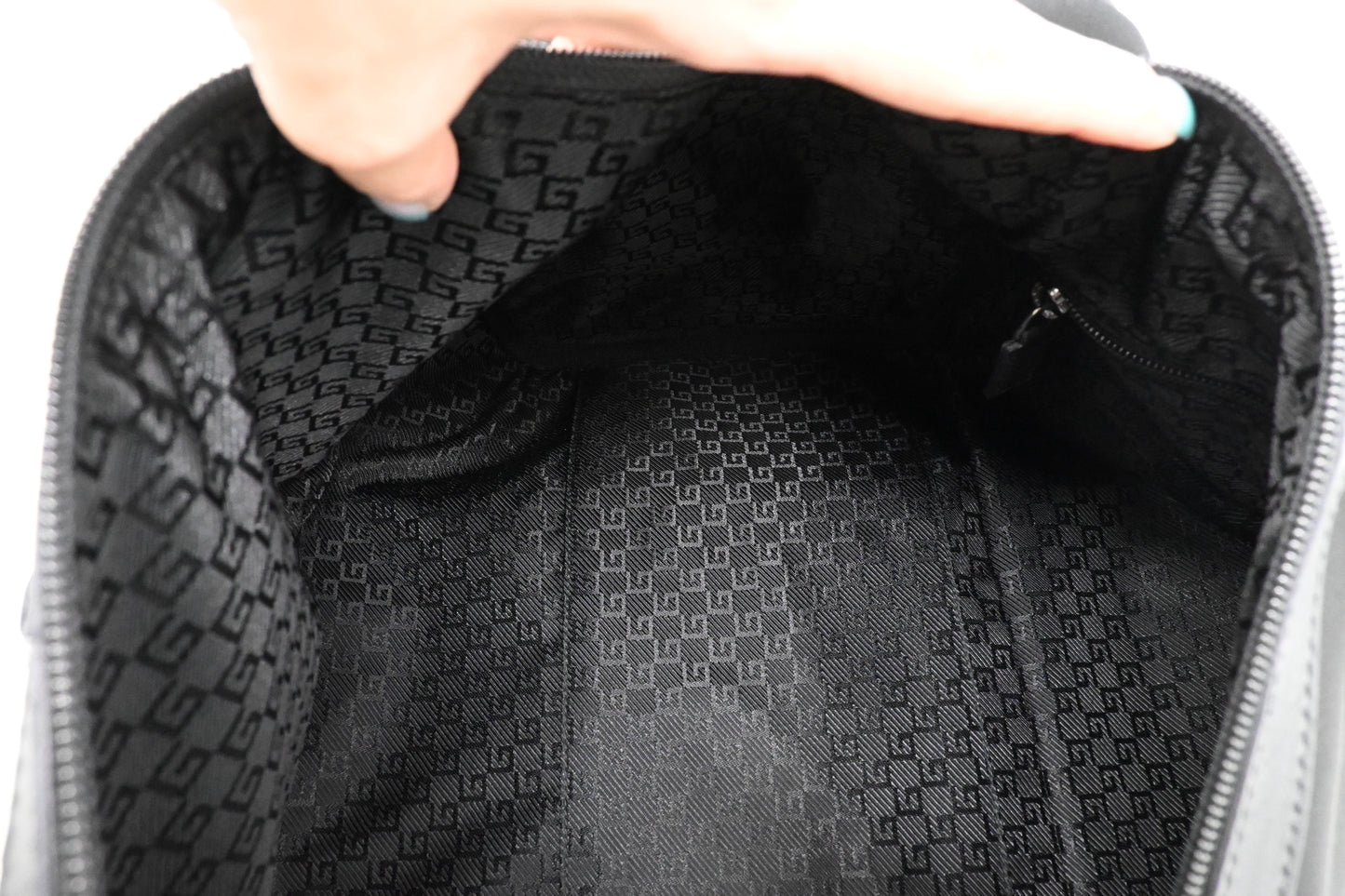 Gucci Duffle Bag in Black Canvas