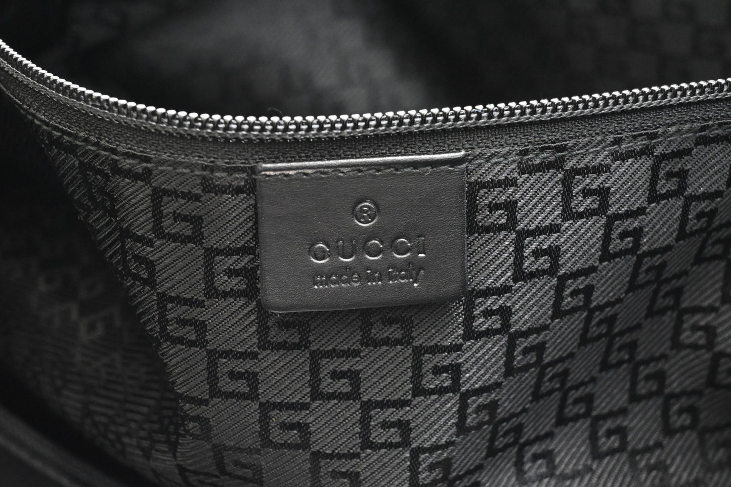 Gucci Duffle Bag in Black Canvas