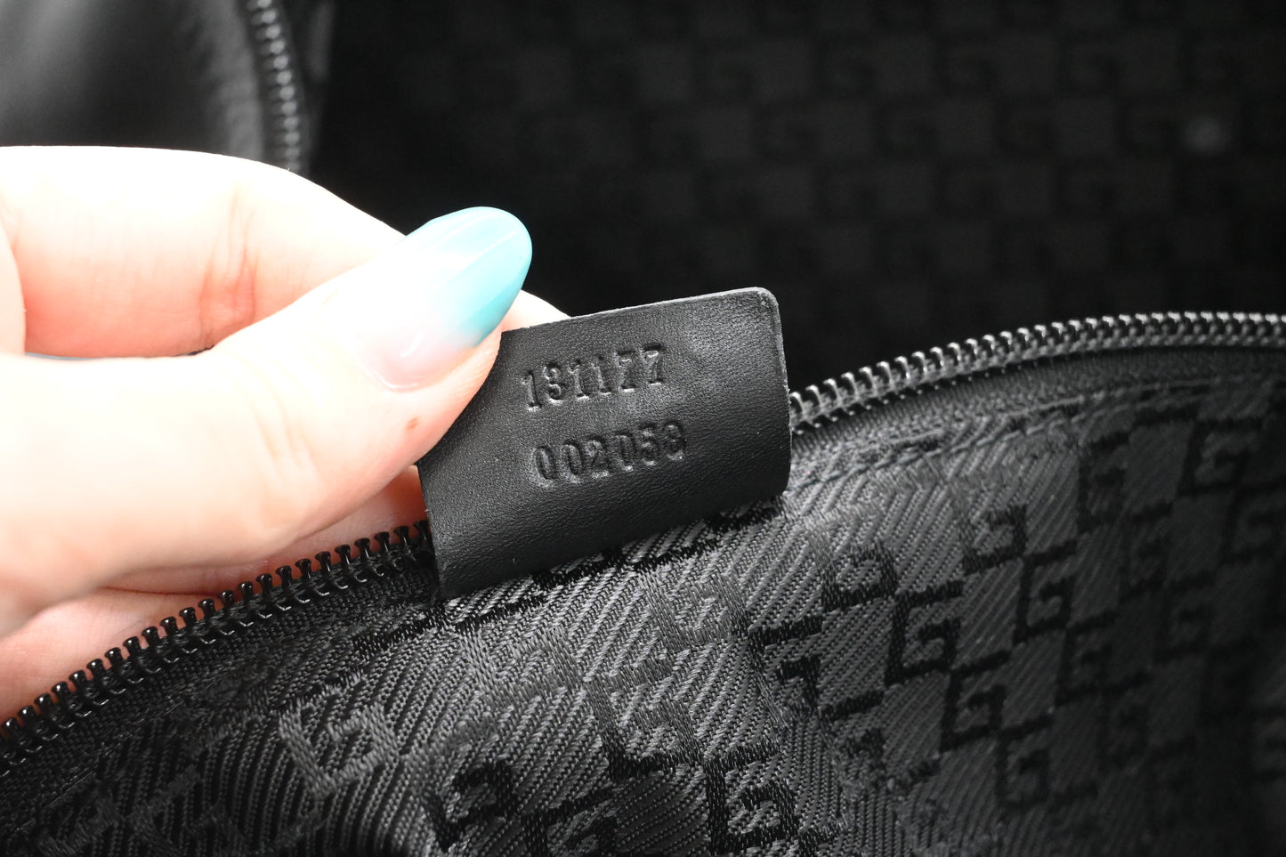 Gucci Duffle Bag in Black Canvas