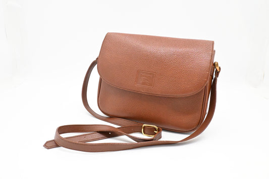Burberry Crossbody Bag in Brown Leather