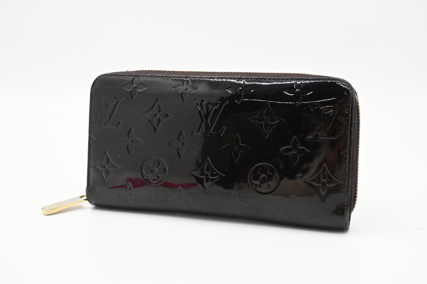Louis Vuitton Long Zippy Wallet in Amarante Vernis Leather