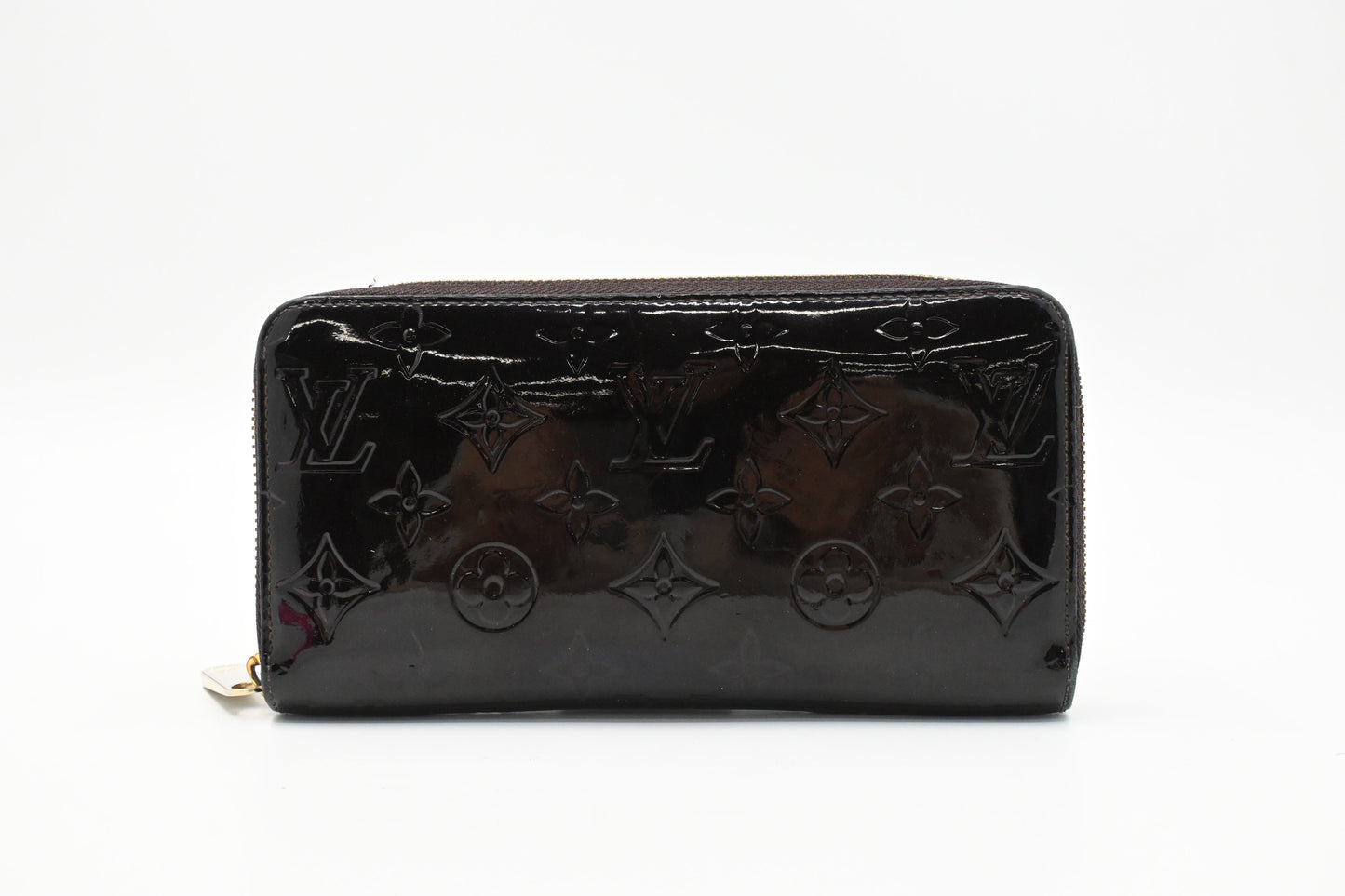 Louis Vuitton Long Zippy Wallet in Amarante Vernis Leather