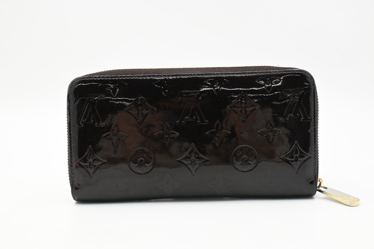 Louis Vuitton Long Zippy Wallet in Amarante Vernis Leather