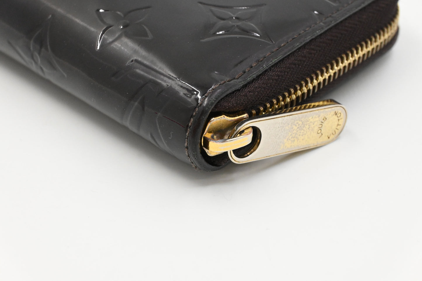 Louis Vuitton Long Zippy Wallet in Amarante Vernis Leather