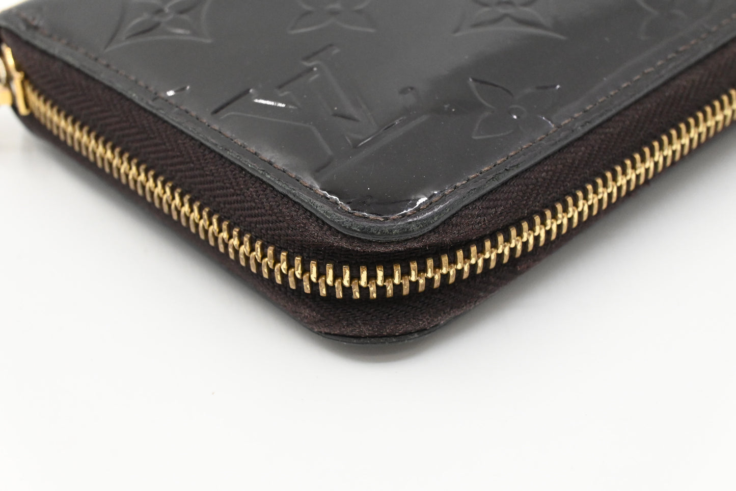 Louis Vuitton Long Zippy Wallet in Amarante Vernis Leather