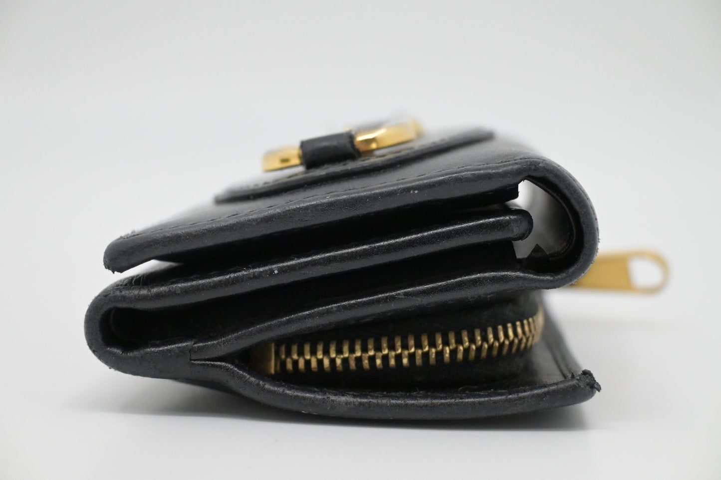 Gucci Horsebit 1955 Card Case Wallet in Black Leather
