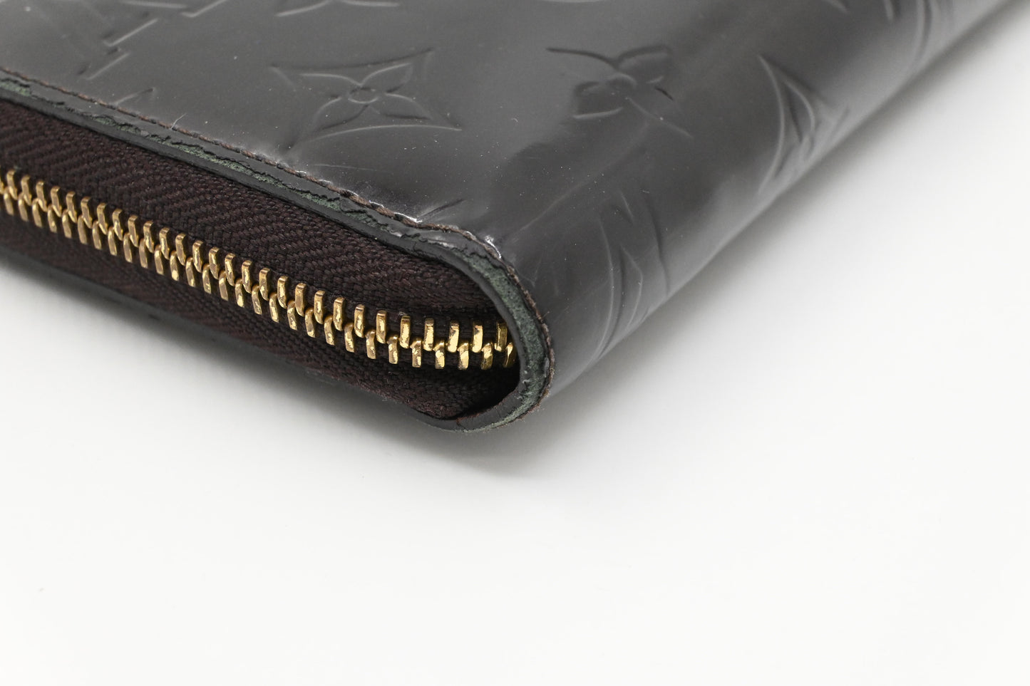 Louis Vuitton Long Zippy Wallet in Amarante Vernis Leather
