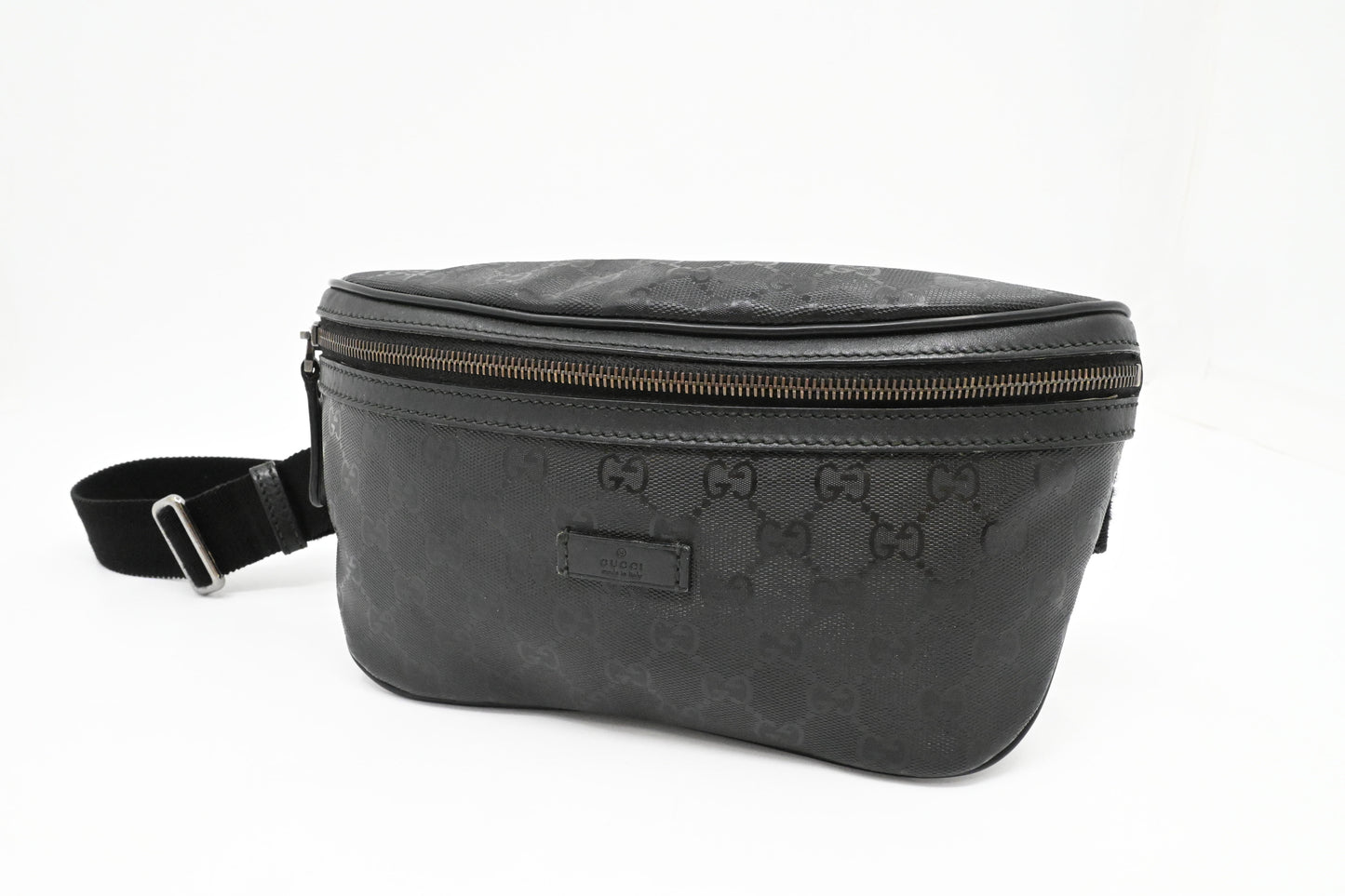 Gucci Bumbag in Black Imprime Canvas