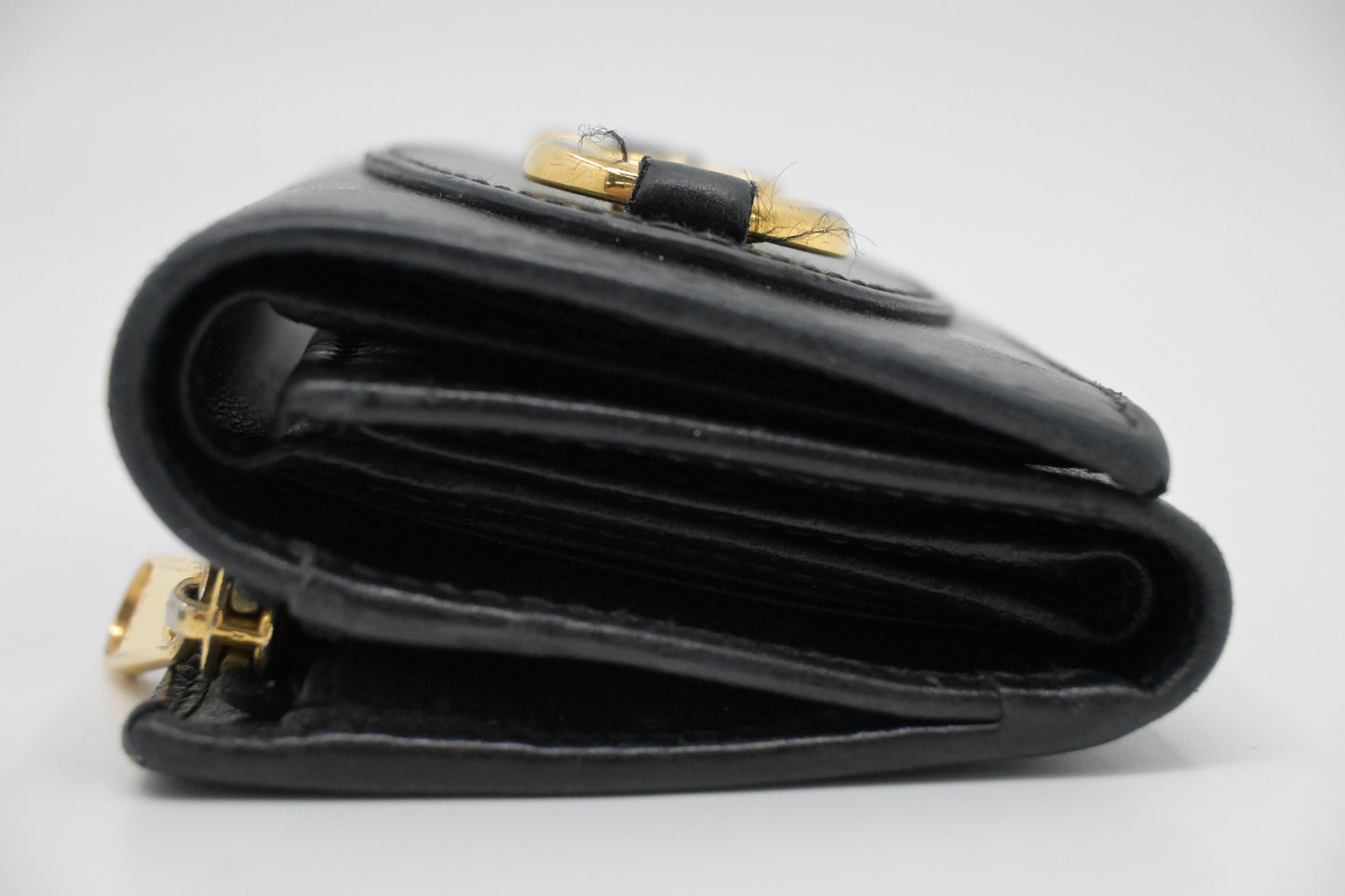 Gucci Horsebit 1955 Card Case Wallet in Black Leather