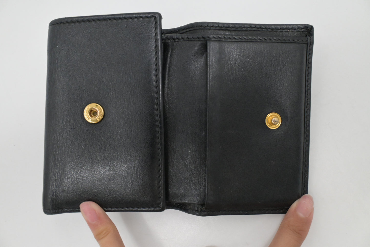 Gucci Horsebit 1955 Card Case Wallet in Black Leather