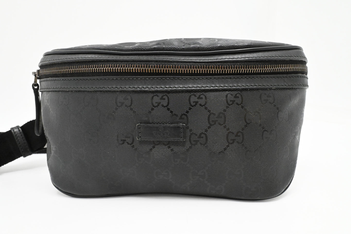 Gucci Bumbag in Black Imprime Canvas