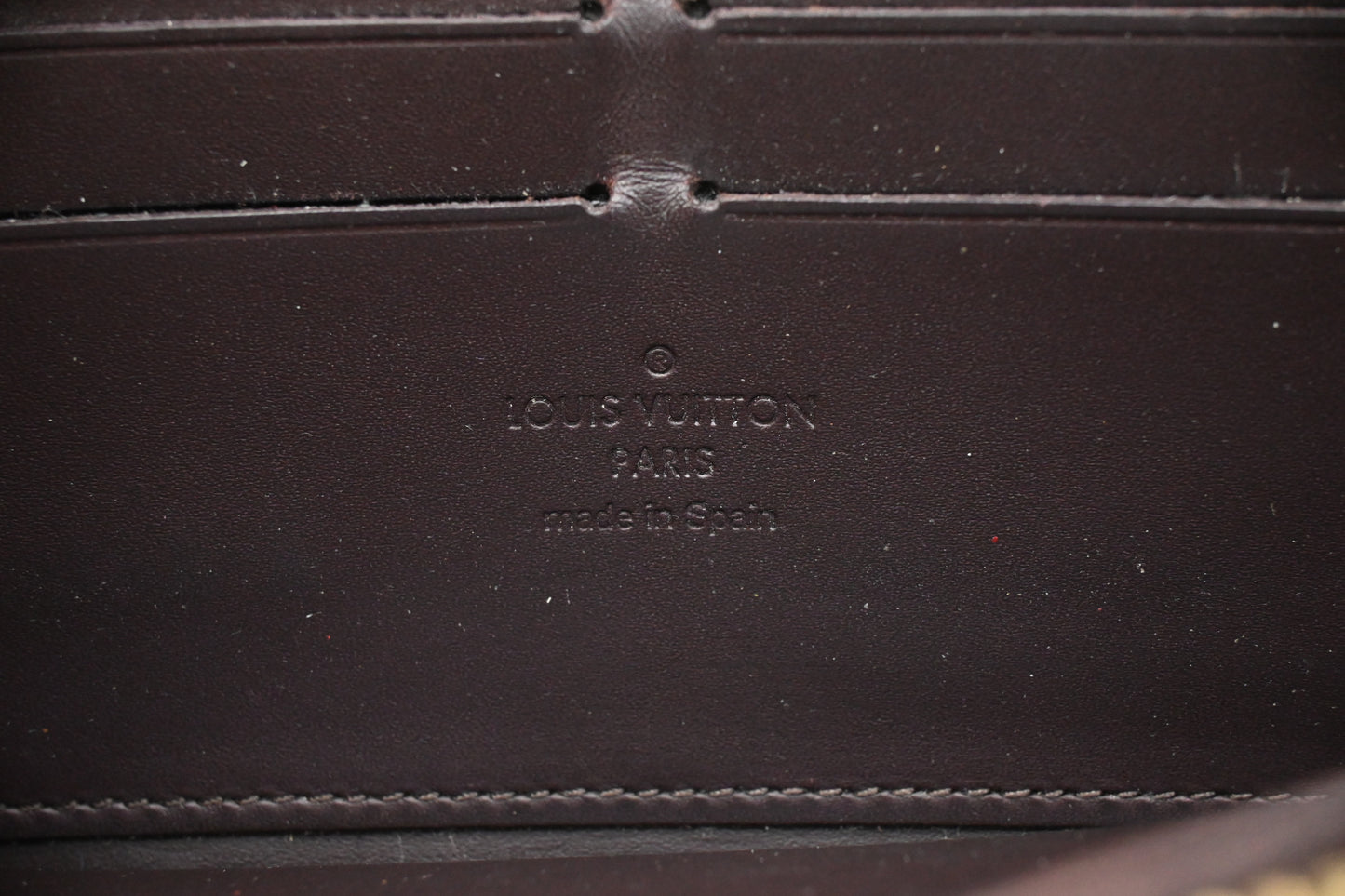 Louis Vuitton Long Zippy Wallet in Amarante Vernis Leather