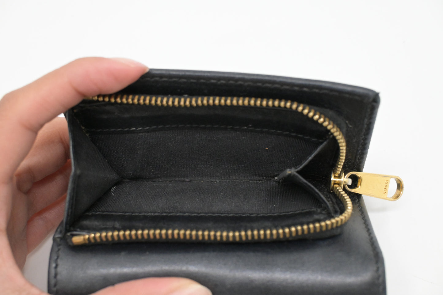 Gucci Horsebit 1955 Card Case Wallet in Black Leather