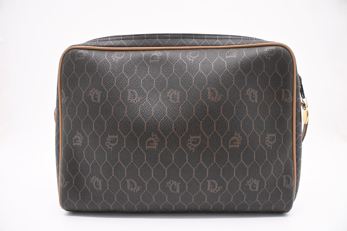 Dior Crossbody Bag in Black Honeycomb Coated Canvas