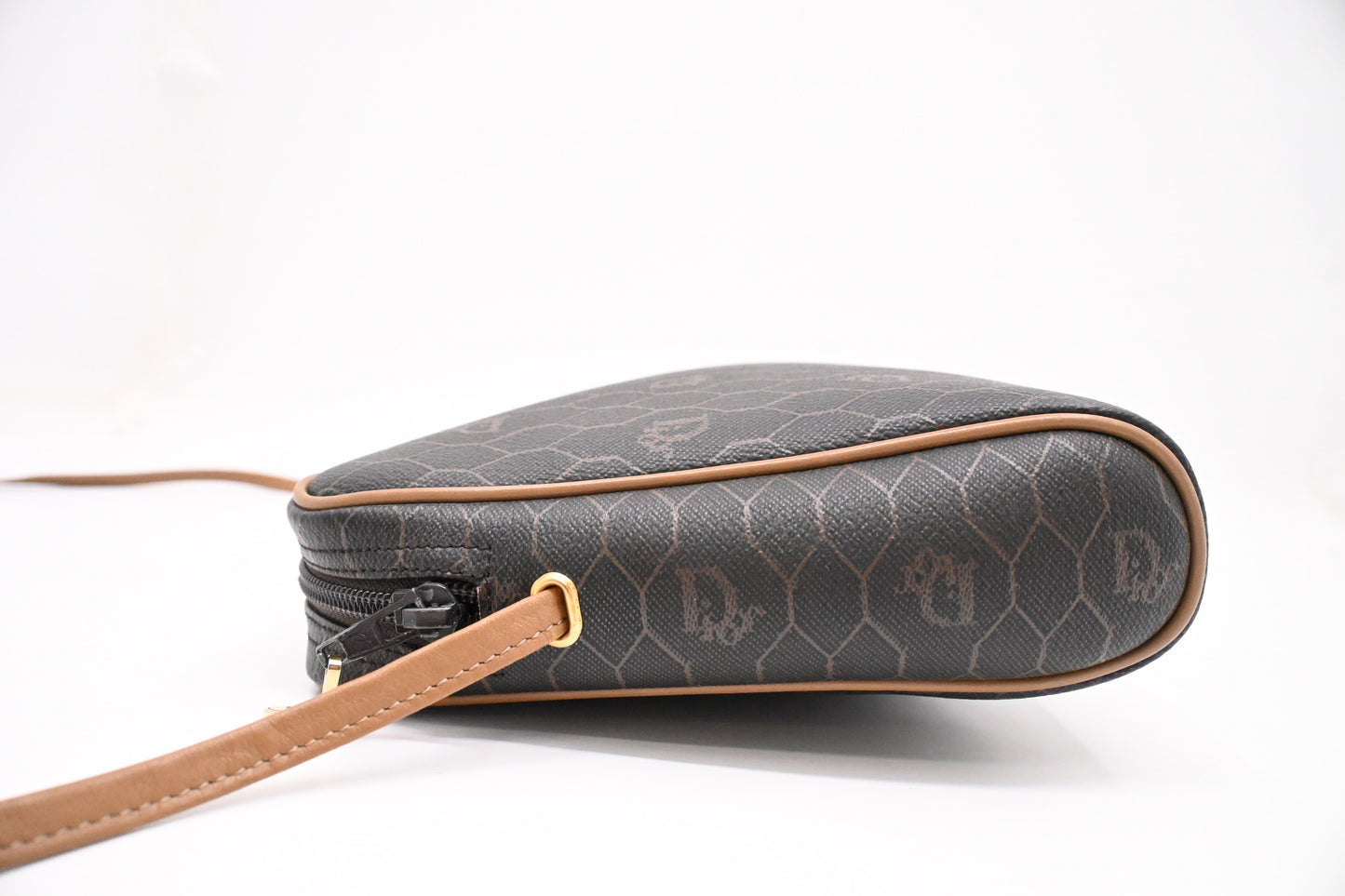 Dior Crossbody Bag in Black Honeycomb Coated Canvas