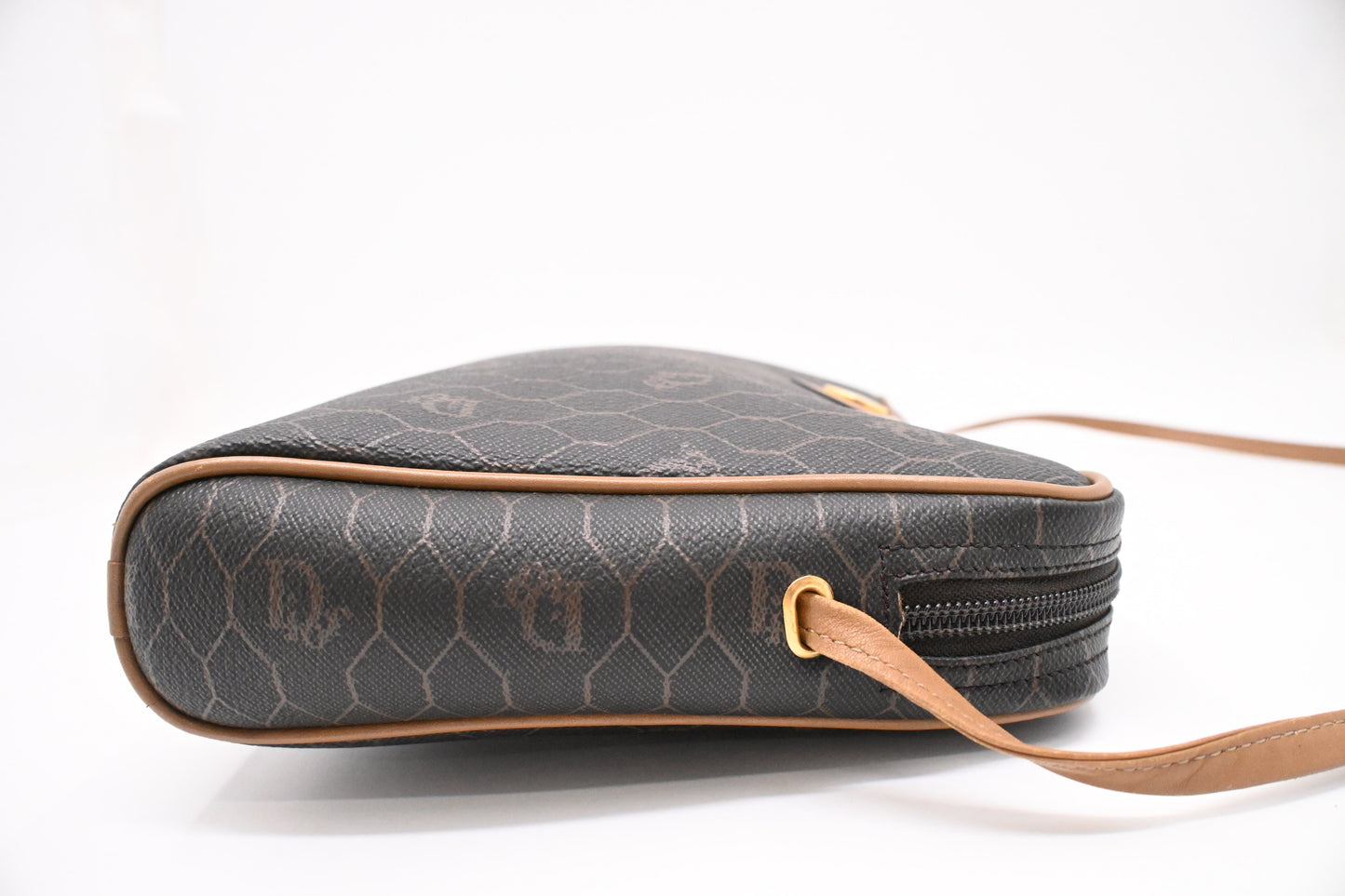 Dior Crossbody Bag in Black Honeycomb Coated Canvas