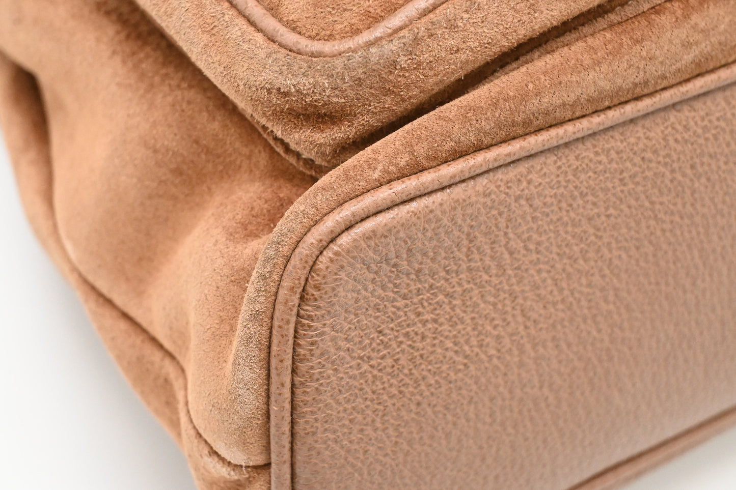 Gucci Bamboo Backpack in Brown Suede Leather