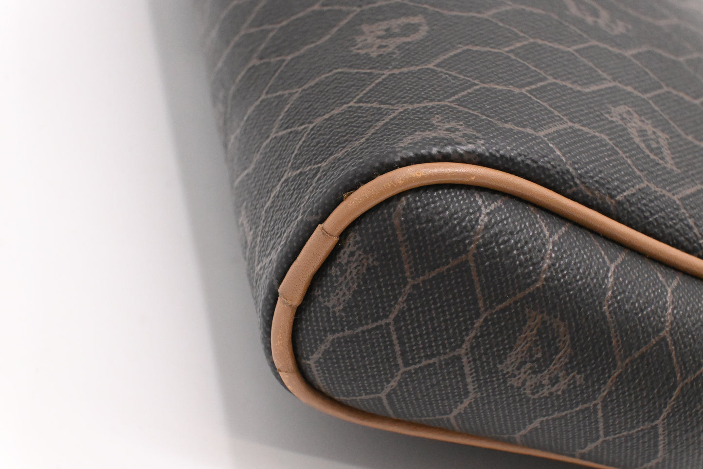 Dior Crossbody Bag in Black Honeycomb Coated Canvas