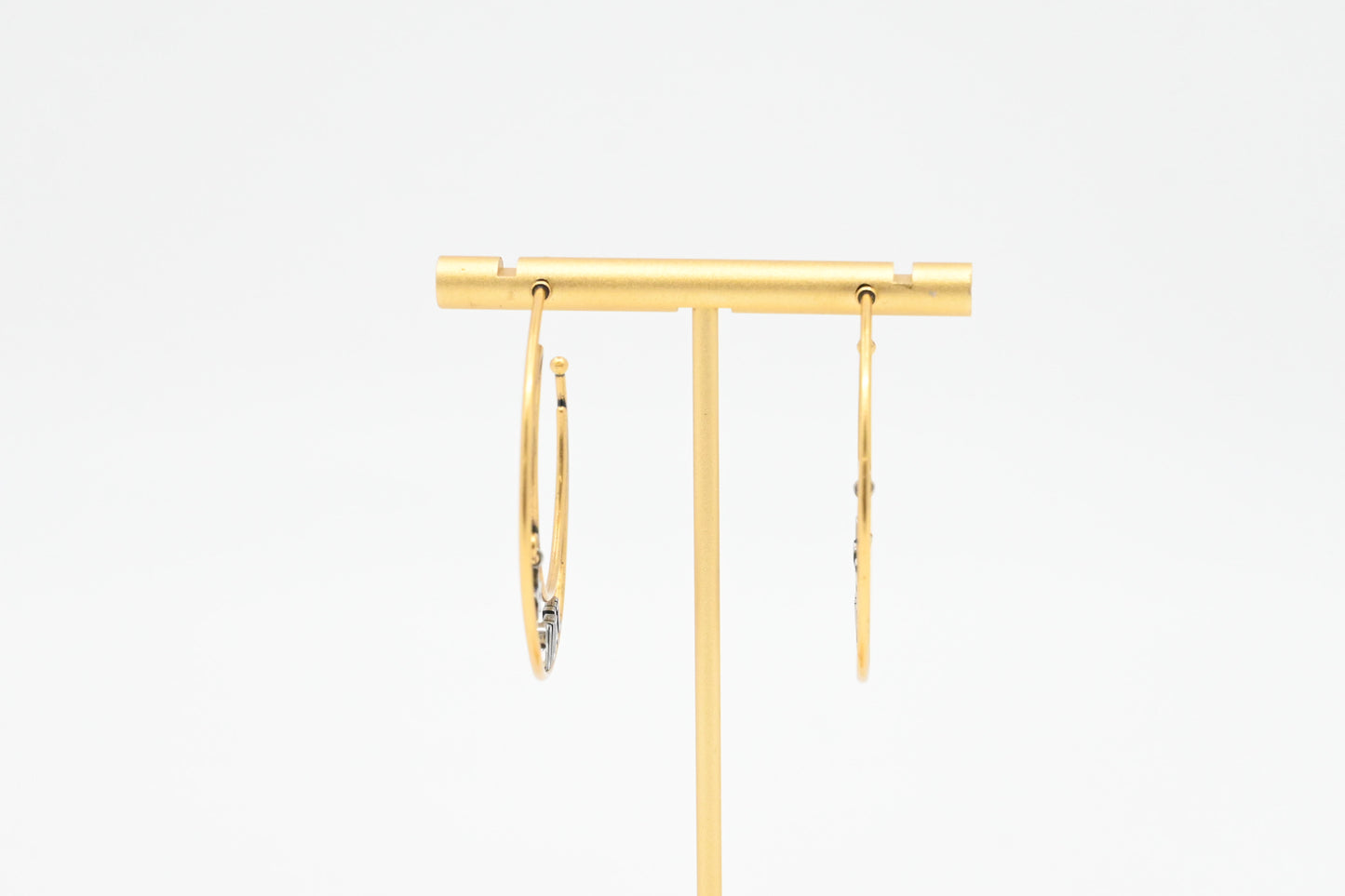 Dior Star Moon Hoop Earrings
