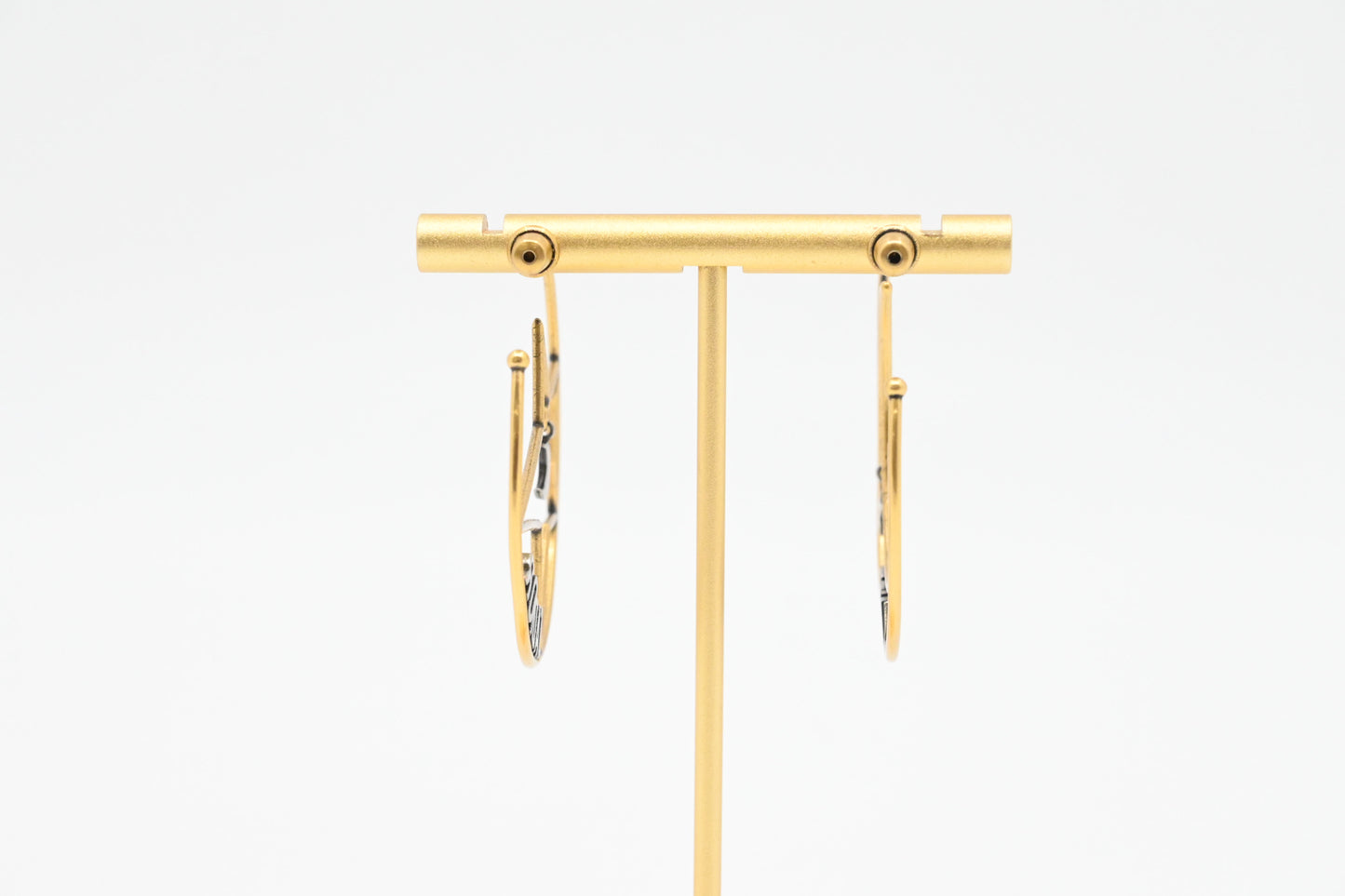 Dior Star Moon Hoop Earrings