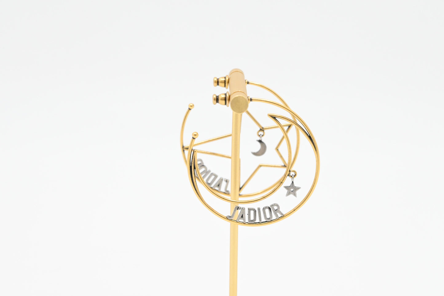 Dior Star Moon Hoop Earrings