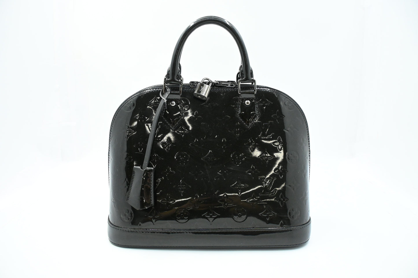 Louis Vuitton Alma in Black Magnetique Vernis Leather