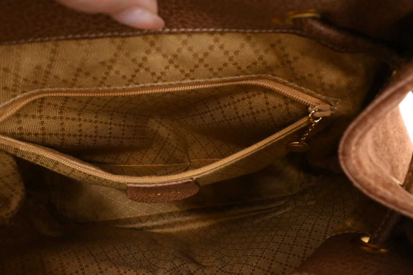 Gucci Bamboo Backpack in Brown Suede Leather