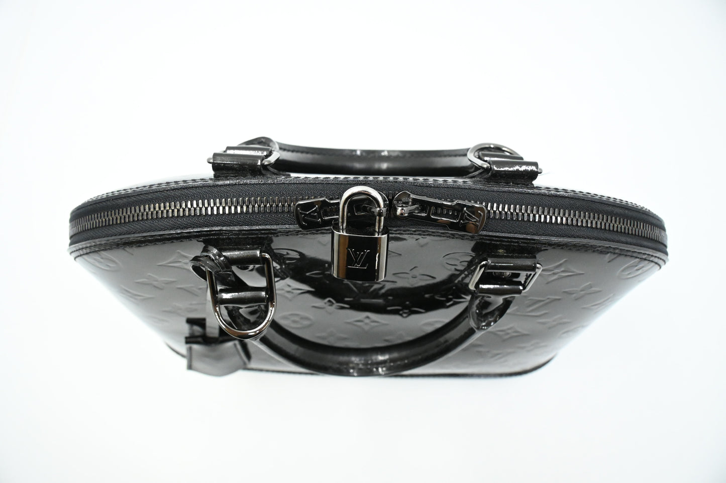 Louis Vuitton Alma in Black Magnetique Vernis Leather