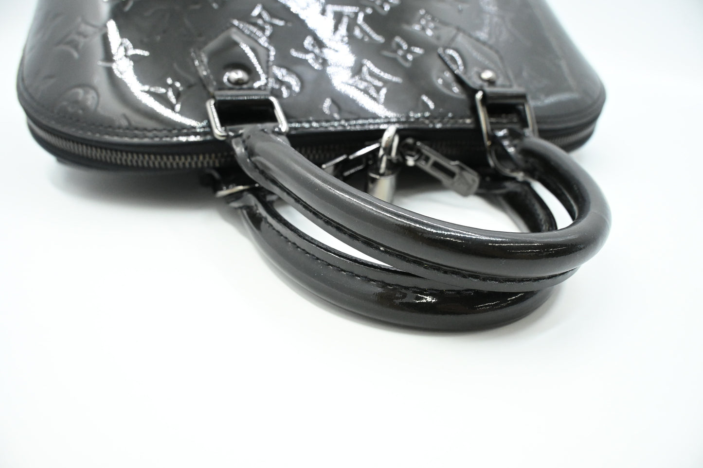 Louis Vuitton Alma in Black Magnetique Vernis Leather