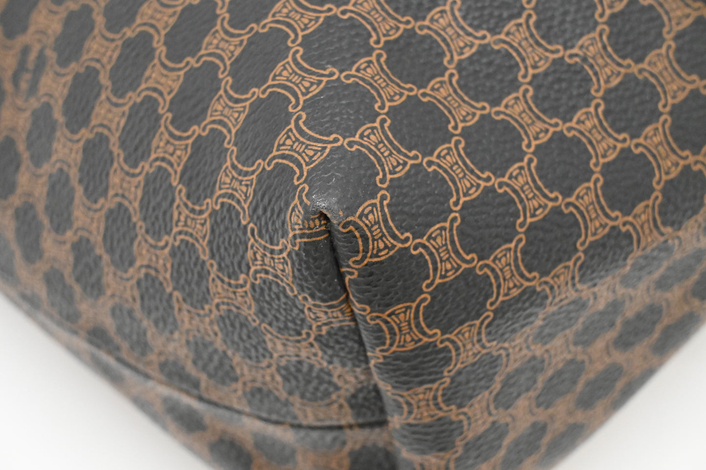 Celine Tote in Black Macadam Canvas