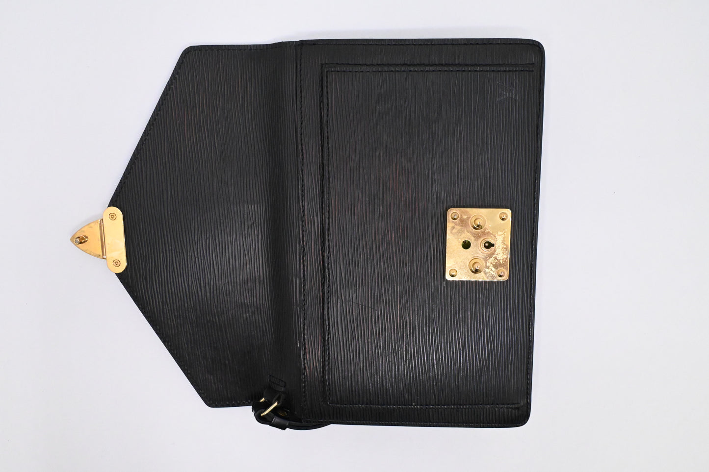 Louis Vuitton Sellier Dragonne in Black Epi Leather