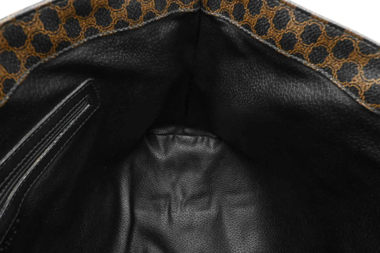 Celine Tote in Black Macadam Canvas