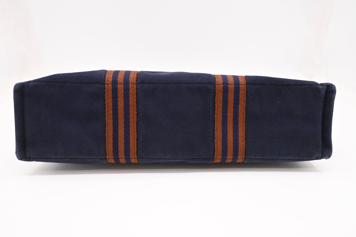 Hermes Fourre Tout MM in Navy Blue Canvas