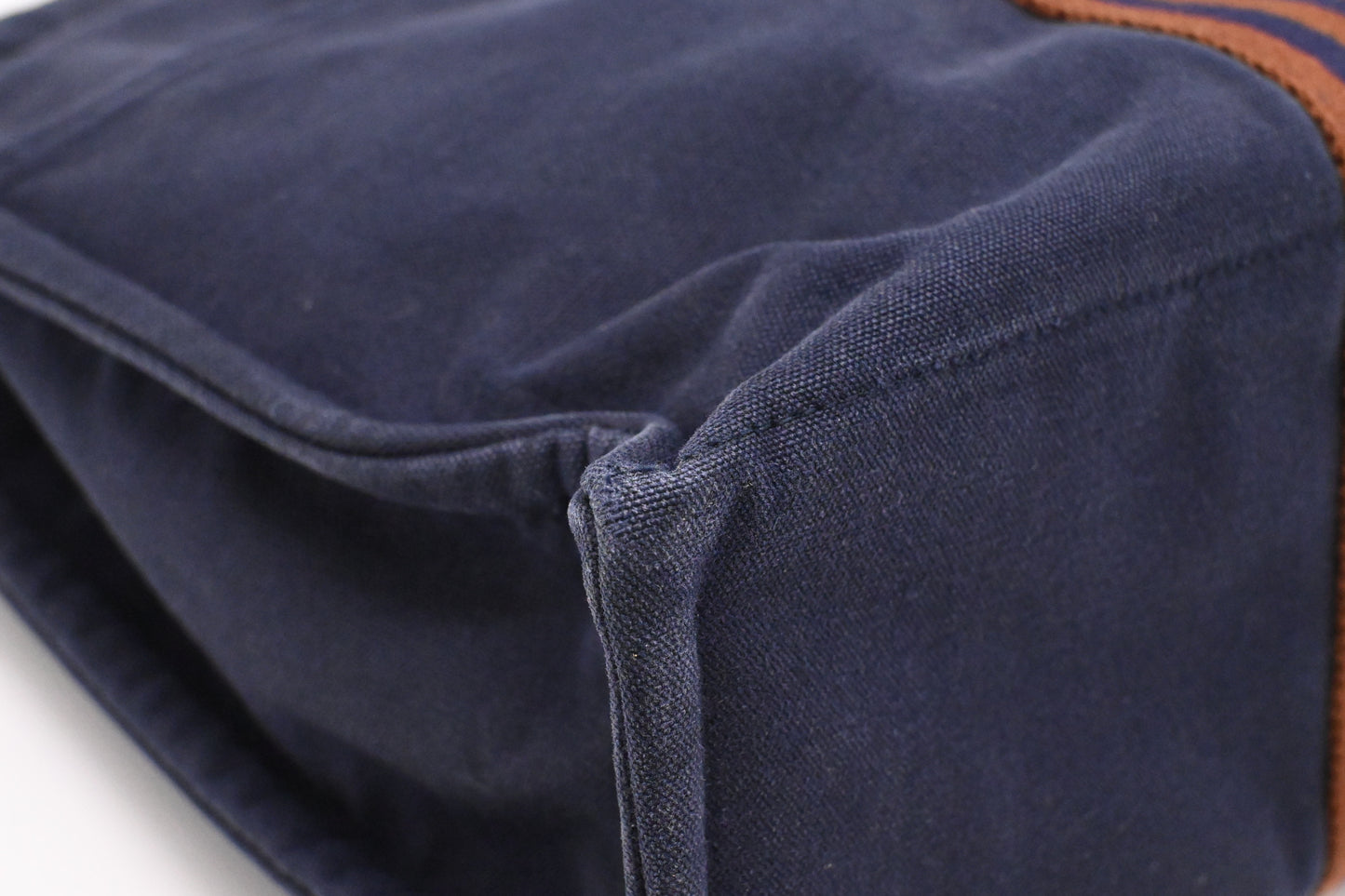 Hermes Fourre Tout MM in Navy Blue Canvas