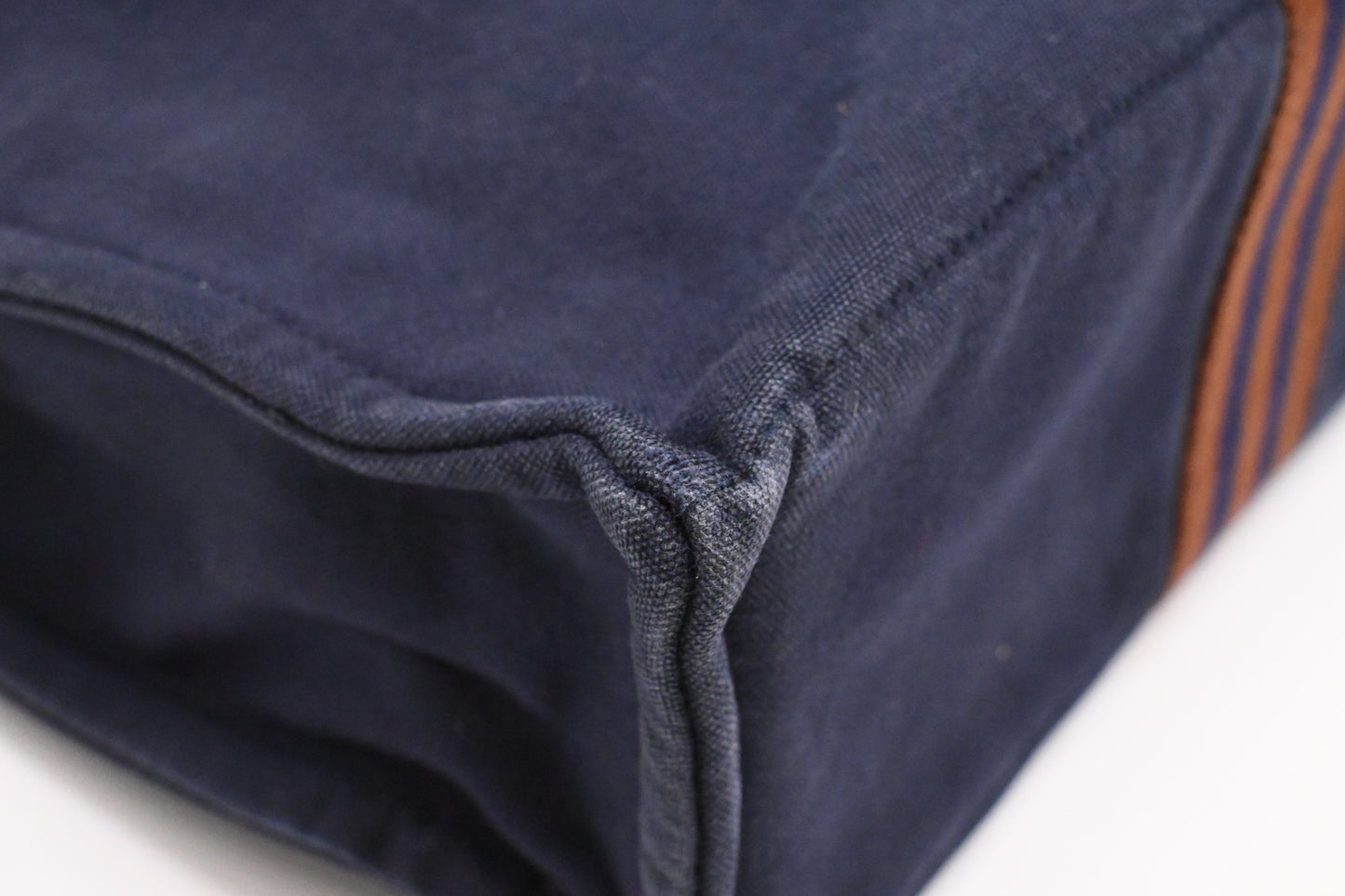 Hermes Fourre Tout MM in Navy Blue Canvas