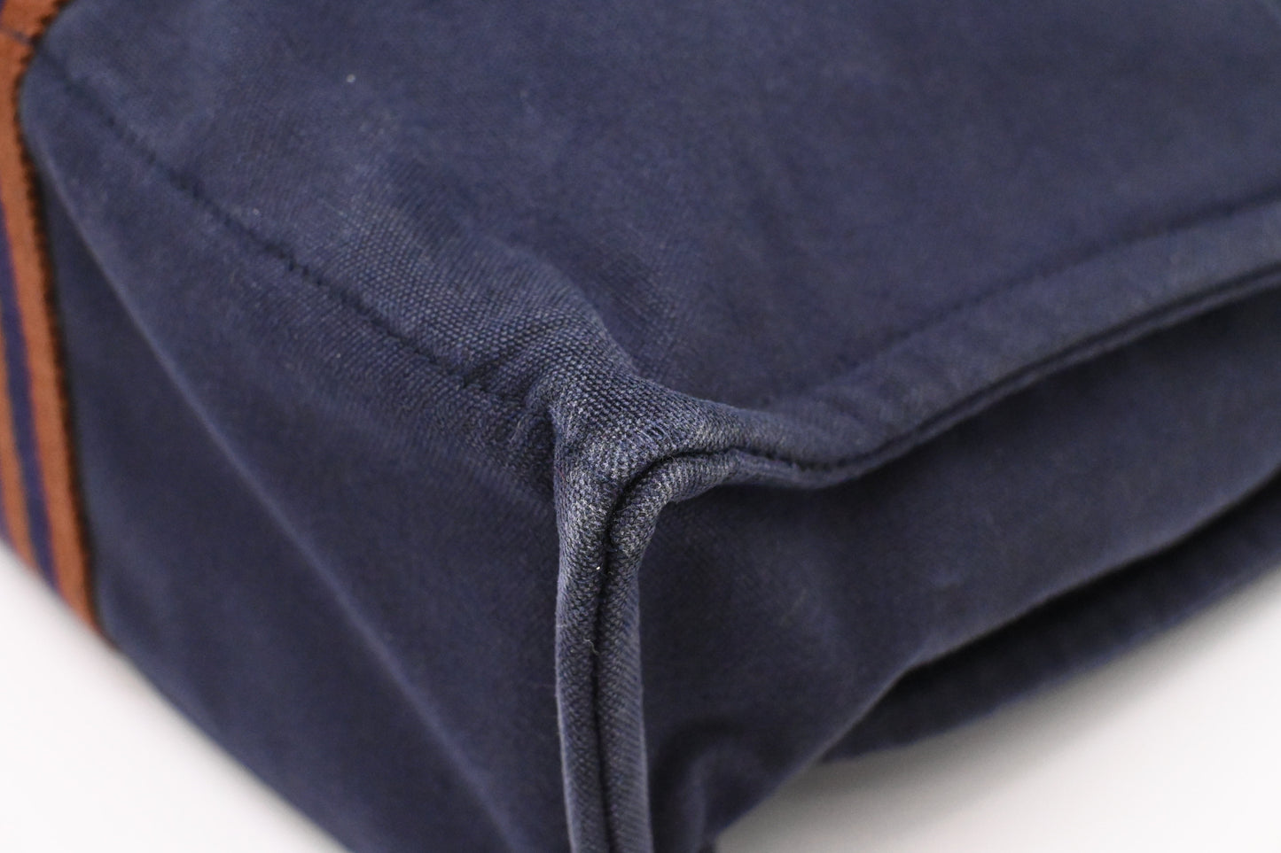 Hermes Fourre Tout MM in Navy Blue Canvas