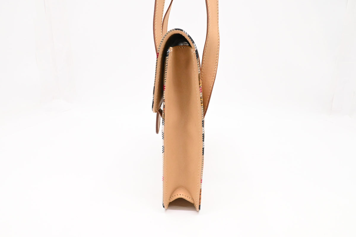 Burberry Tote Bag in Check Canvas