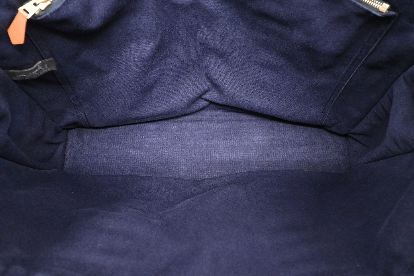 Hermes Fourre Tout MM in Navy Blue Canvas