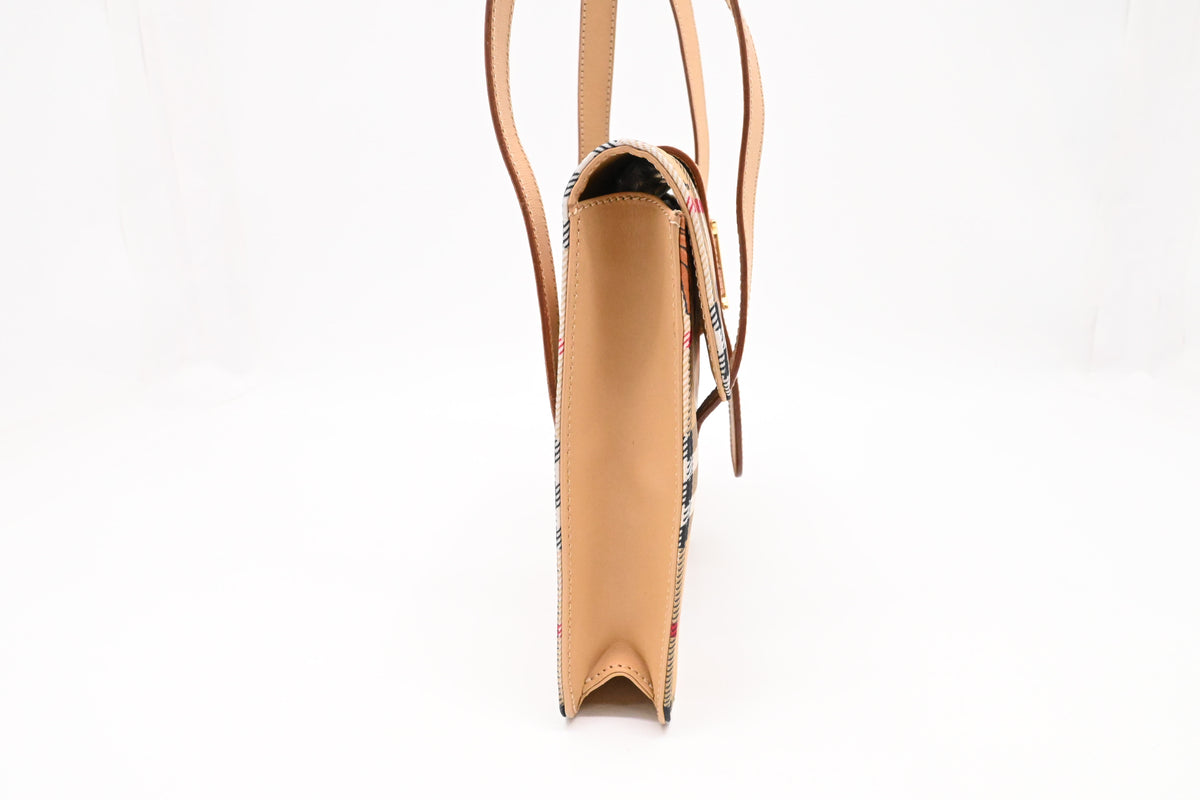 Burberry Tote Bag in Check Canvas