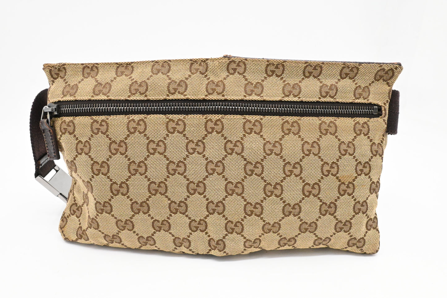 Gucci Waist Pouch in Brown GG Canvas