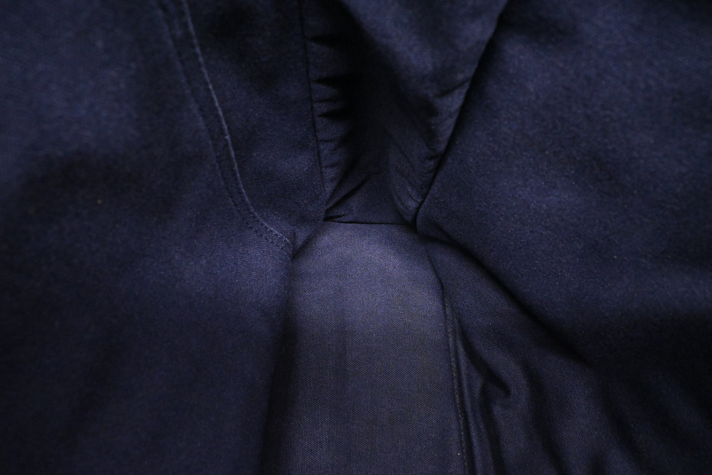 Hermes Fourre Tout MM in Navy Blue Canvas