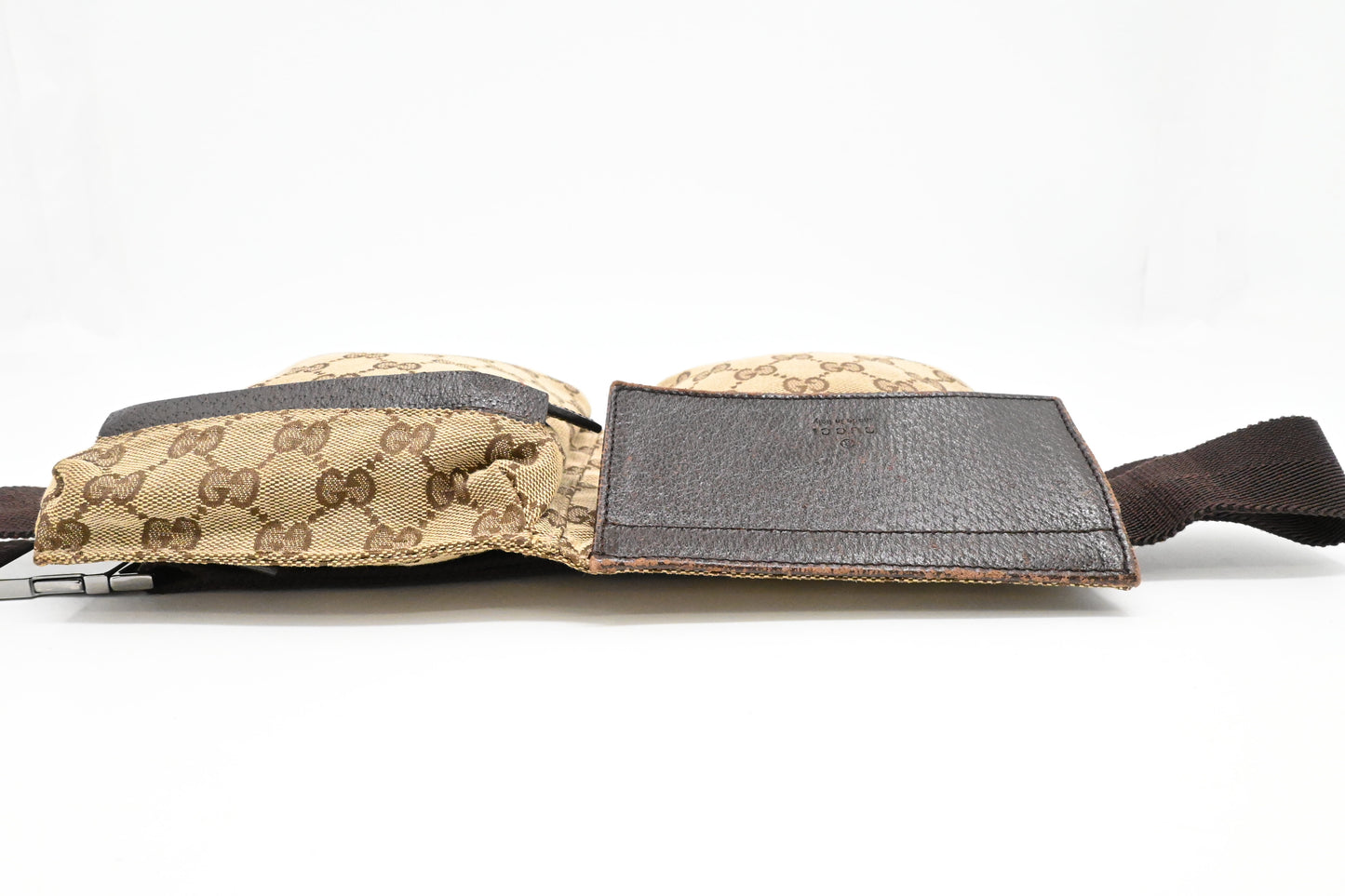 Gucci Waist Pouch in Brown GG Canvas
