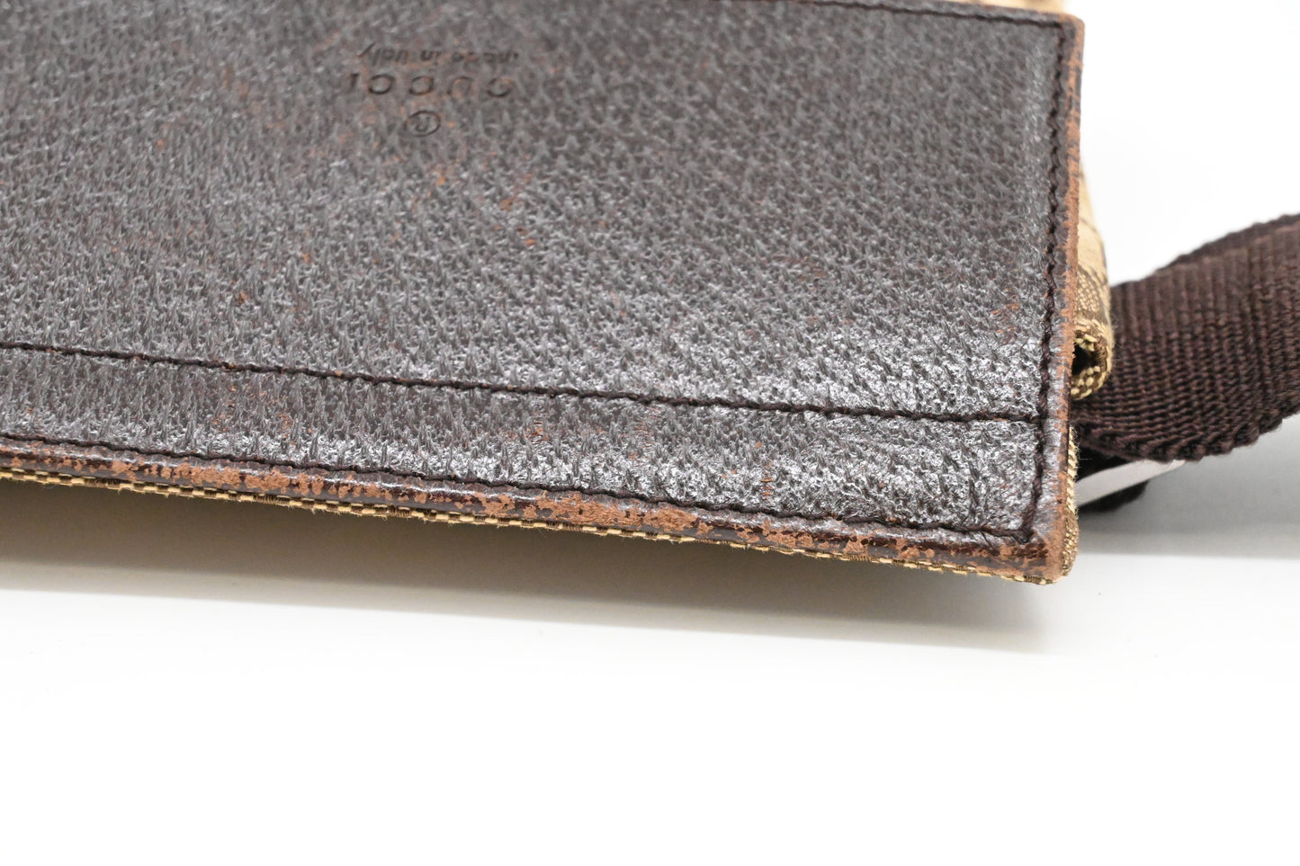Gucci Waist Pouch in Brown GG Canvas