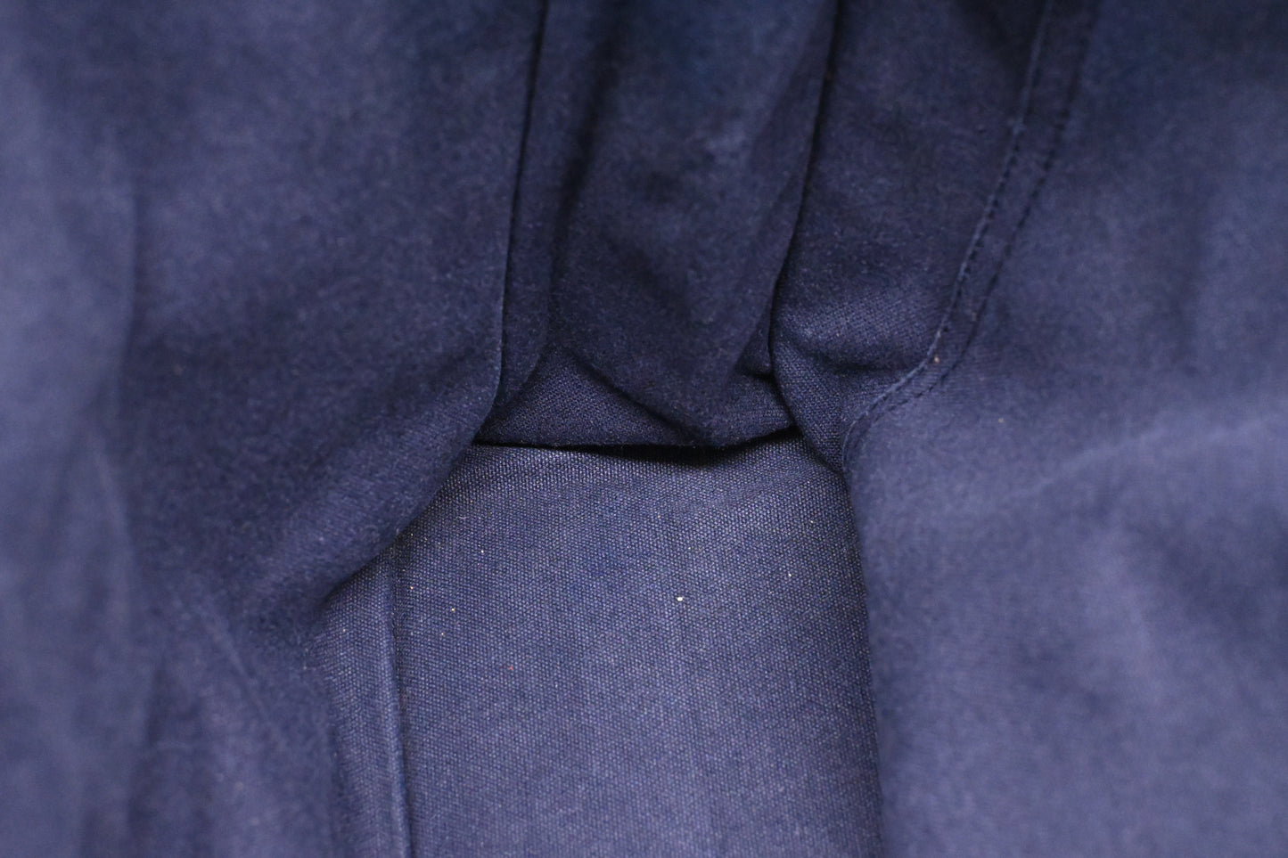 Hermes Fourre Tout MM in Navy Blue Canvas