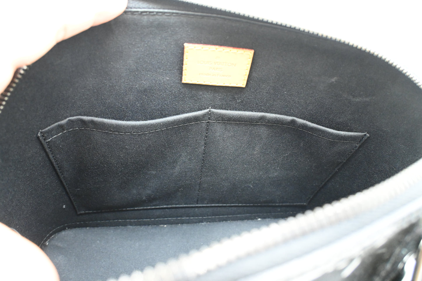 Louis Vuitton Alma in Black Magnetique Vernis Leather